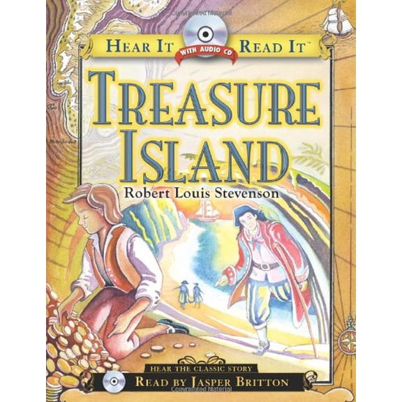 Pre-Owned Treasure Island (Hardcover) by Robert Louis Stevenson, Jasper Britton