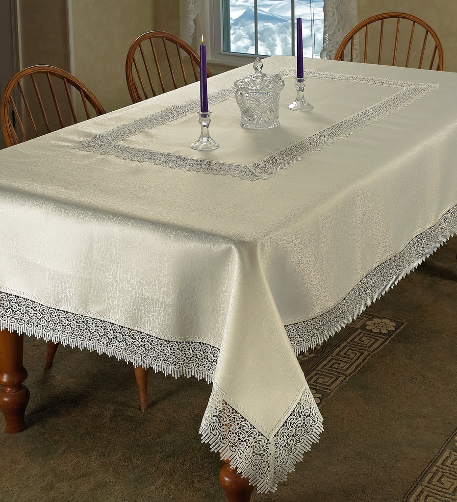 Treasure Lace Tablecloth Ivory 70