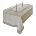 thumbnail image 1 of Treasure Macrame Lace - Linen Look - Tablecloth Cream 70" by 120" Oblong / Rectangle, 1 of 2