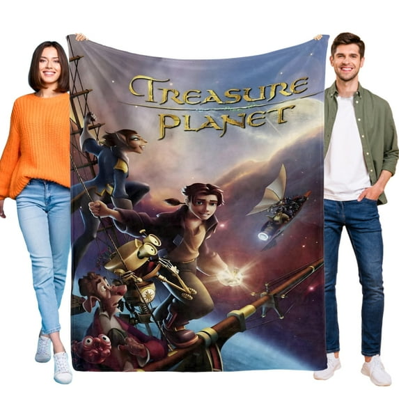 Treasure Planet-Anti-Pilling Flannel Blanket Soft Lightweight Plush Fuzzy Cozy Luxury Blanket for Home and Kitchen Use – Perfect for Kids and Adults 32"*48"(80cm*120cm)