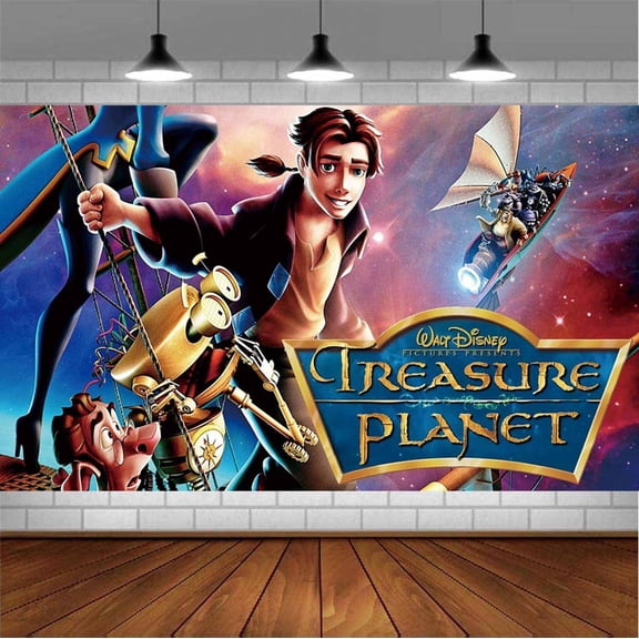 Treasure Planet Backdrop Banner Party Supplies Poster Movie Theme Background for Photography Birthday Decorations