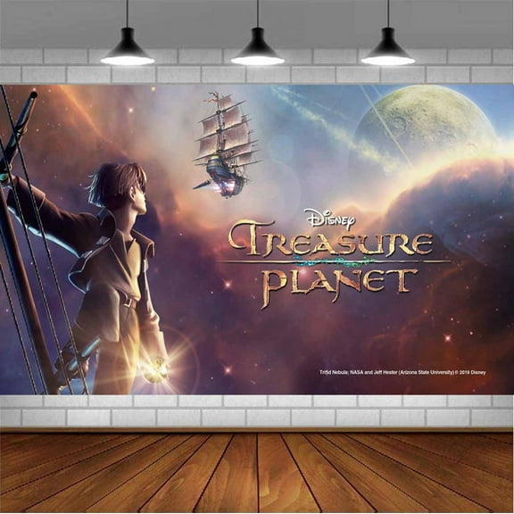 Treasure Planet Backdrop Banner Party Supplies Poster Movie Theme Background for Photography Birthday Decorations