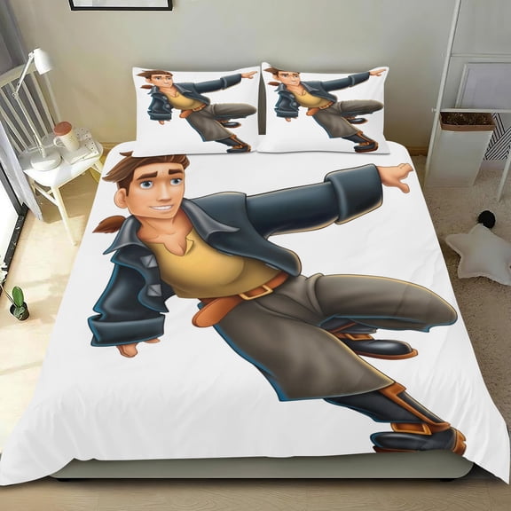 Treasure Planet Themed Bed Sheet Set Three Piece Set 53x79 Inches Comfortable And Skin Friendly Unique Design Creating A Star Studded Night