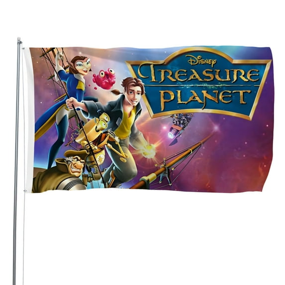Treasure Planet-themed Printed Flag Perfect gift for fans, friends, and family members, and suitable for indoor and outdoor activities, party decorations.16"x24" (40cm×60cm)