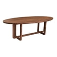 thumbnail image 1 of Treasure Trove Arcadia Vinegar Brown Oval Wood Dining Table, 1 of 11