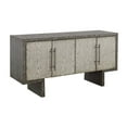 thumbnail image 1 of Treasure Trove Cannon 4-Door Wood Credenza in Textured Gray/Cream/Blue, 1 of 7