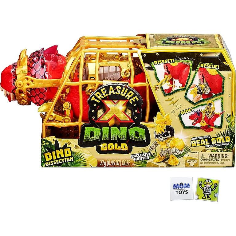 Treasure X Dino Gold Dinosaur Dissection T Rex Dino Unboxing Adventure Bundle Styles May Vary with 2 My Outlet Mall Stickers