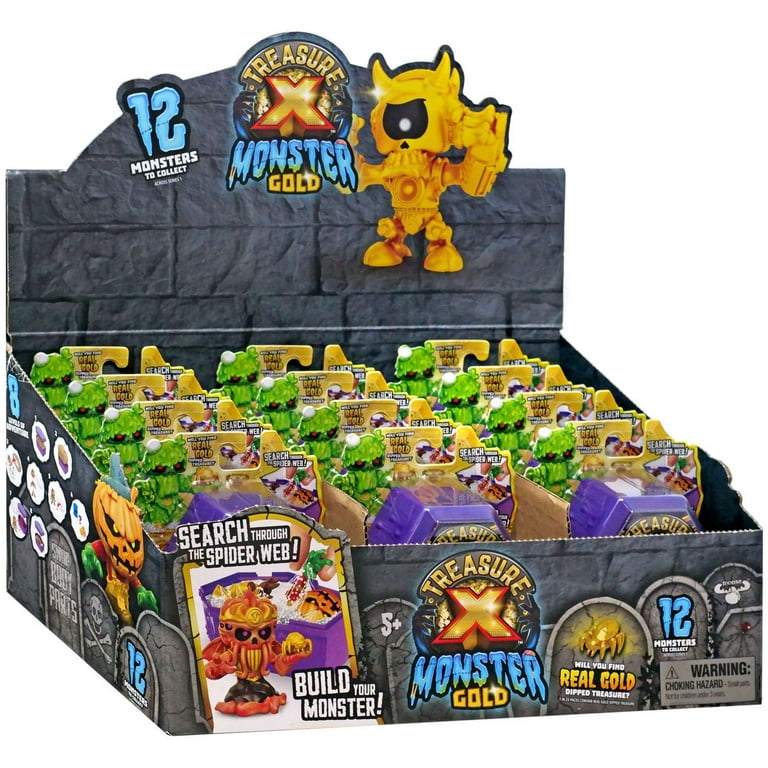 Treasure X Monster Gold Mini Monsters Mystery Box (12 Packs