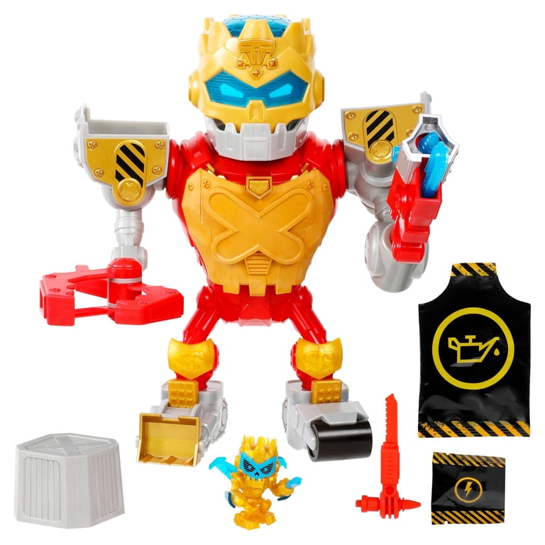 Treasure X Buildable Robot Toy - Gold Mega Treasure Bot with Real