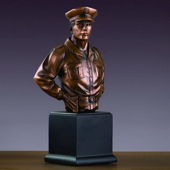Treasure of Nature 6"x11.5" Policeman Bust, Resin