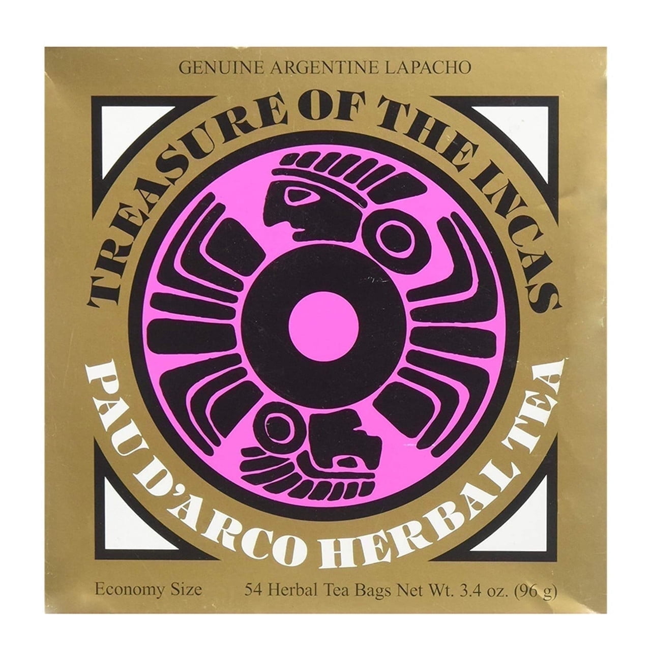 Treasure of the Incas Pau D'Arco Herbal Tea -- 54 Tea Bags Pack of 3 ...