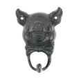 thumbnail image 1 of TreasureGurus 1 Hook Metal Coat Hook, Funny Cast Pig Wearing Bowtie Wall Hanger, 20 lb Limit, 1 of 4