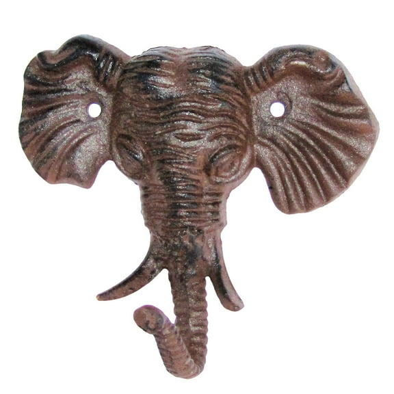 TreasureGurus Wall Mounted Elephant Head Towel Hook