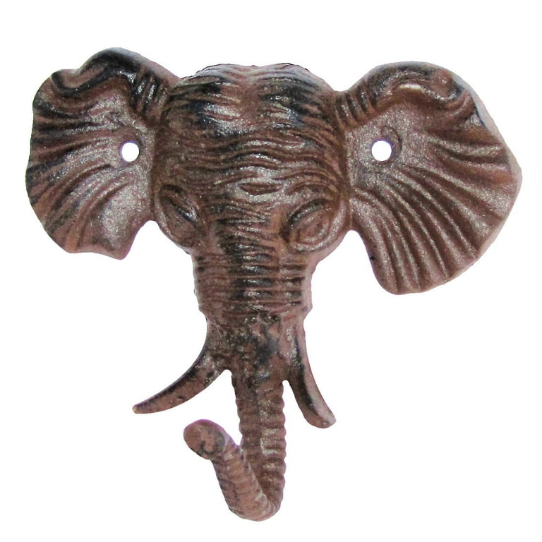 Cast Iron Wall Mount Elephant Head Hook Cast Iron Wall Mount Elephant Head Hook