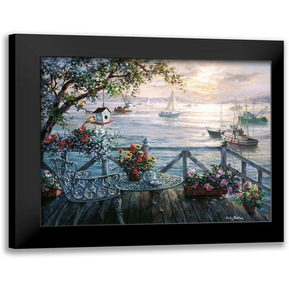 Treasures Of The Sea 14x12 Black Modern Framed Museum Art Print Titled - Boehme, Nicky