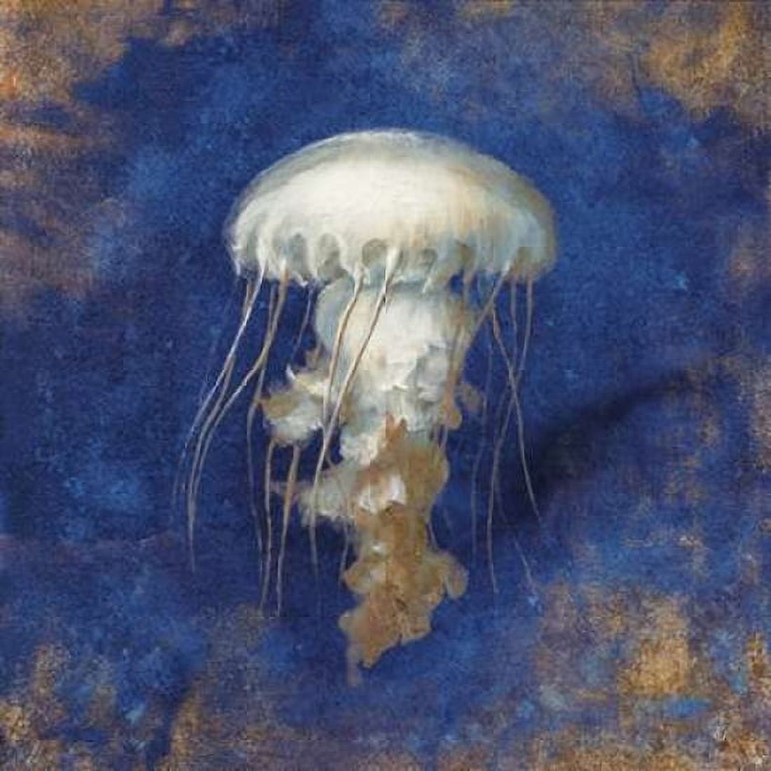 Treasures of the Sea Indigo VI Canvas Art - Danhui Nai (24 x 24)