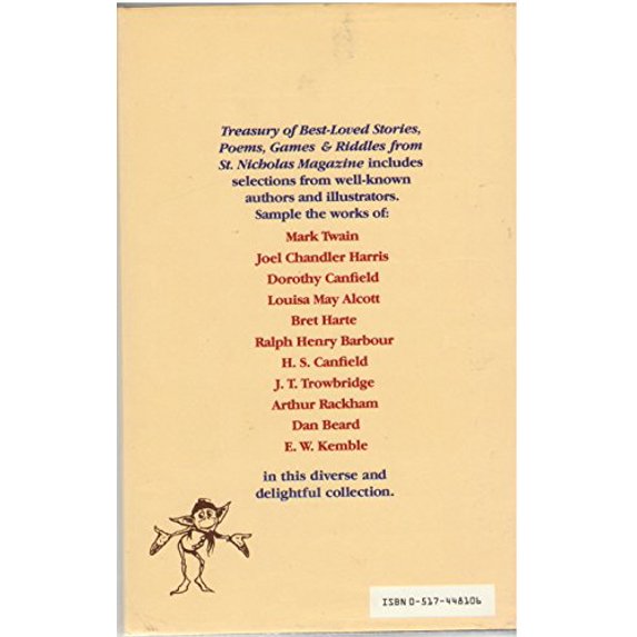 Pre-Owned Treasury of Best-Loved Stories, Poems, Games & Riddles from St. Nicholas Magazine (Hardcover) 0517448106 9780517448106