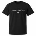 thumbnail image 1 of Treat Dealer Dog Lover Graphic T-Shirt, Unisex Classic Fit Paw Print Tee, 1 of 9