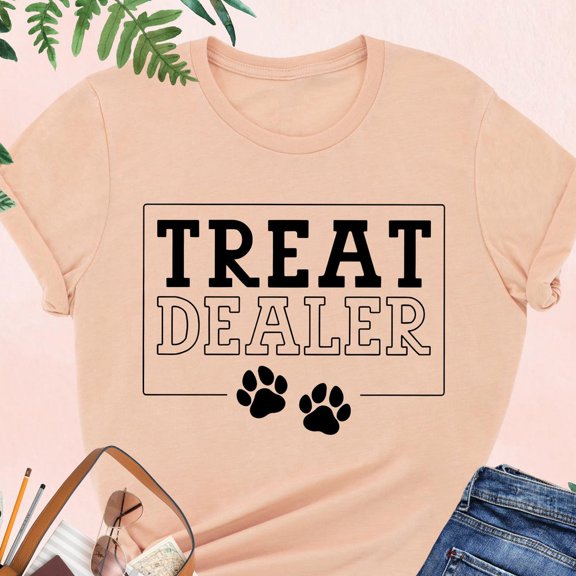 Treat Dealer Shirt, Dog Mom Shirt, Funny Dog Lover Shirt, Gift For Dog Lover, Dog Paw Shirt, Dog Owner Gift,Pet Owner Shirt,Animal Lover Tee Unisex S-5XL Hot Trending Shirt, Vintage Birthday Gift