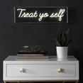 thumbnail image 1 of Treat Yo Self 20" Contemporary Glam Acrylic Box USB Operated LED Neon Light, Yellow, 1 of 6