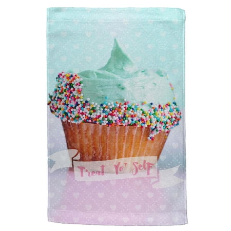Treat Yo Self Cupcakes All Over Hand Towel