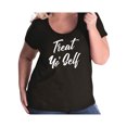 thumbnail image 1 of Treat Yo' Self Womens Plus Size Scoopneck Tee, 1 of 1