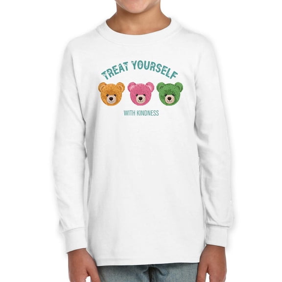 Treat Yourself With Kindness Long Sleeve Toddler -Image by Shutterstock,  3 Toddler
