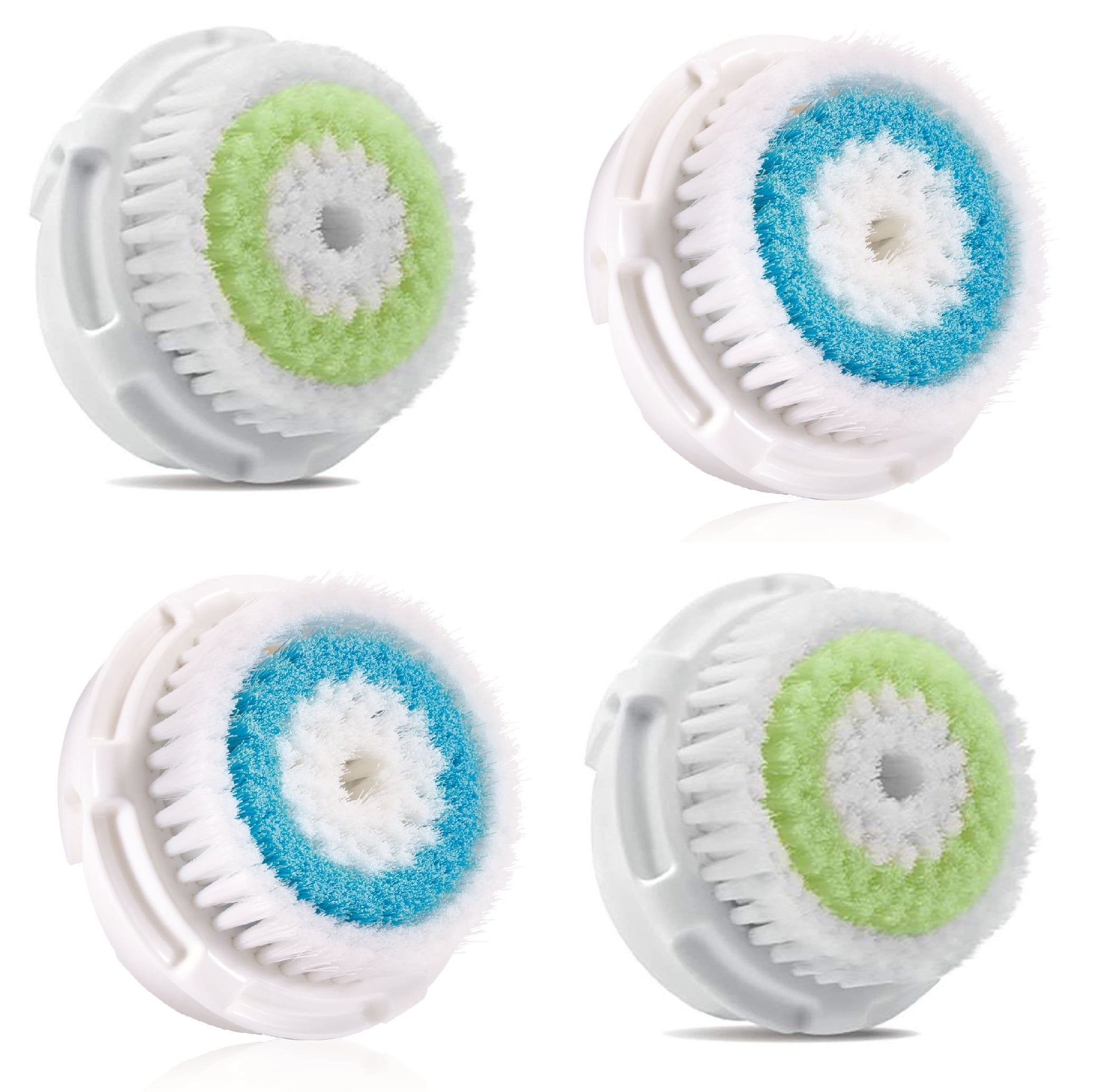 TreatMe100 4Pack 2 Acne 2 Deep Pore Replacement Facial Brush Heads