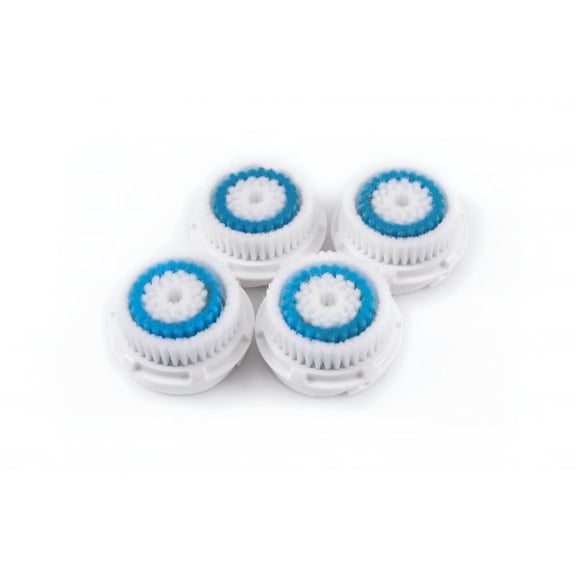 TreatMe100 4 ct Facial Cleansing Brush Heads for Deep Pore Cleaning, Compatible with Clarisonic Mia Pro