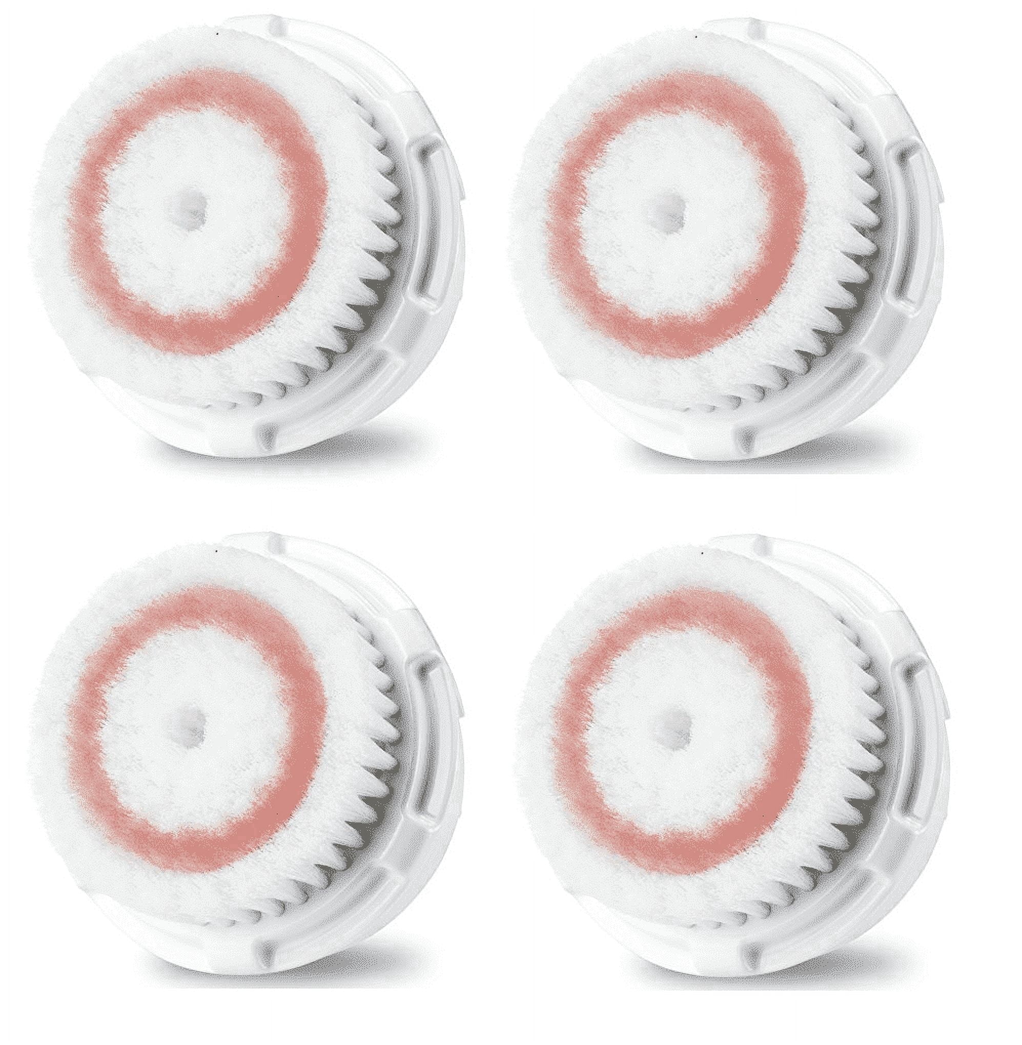 TreatMe100 Radiance Facial Cleansing Brush Replacement Heads, Compatible with Clarisonic Devices, 4 Count