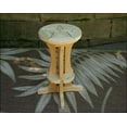 thumbnail image 1 of Treated Pine Star Design Pub Stool, 1 of 3