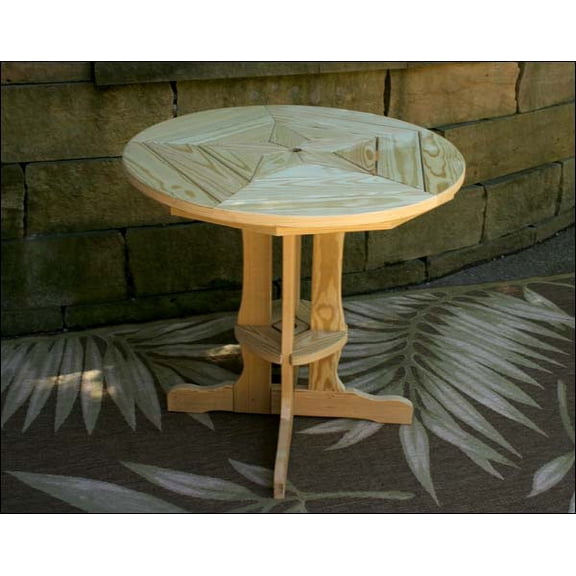 Treated Pine Star Design Pub Table