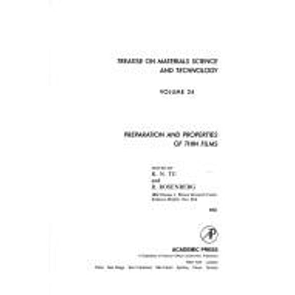 Pre-Owned Treatise on Materials Science and Technology (Hardcover) 9780123418241