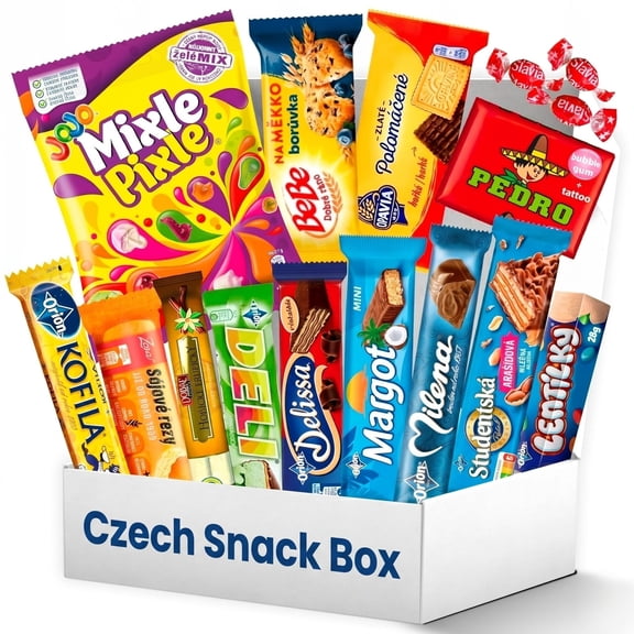 Treats from Home Czech Snack Box Foreign Snack Gift Box with Authentic Czech & European Snacks, International Snack Box for Adults, Birthday Snack Box & Unique Food Variety Gift