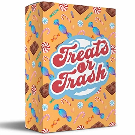 Treats or Trash - Exciting Card Game for Kids & Families. Gather Your Treats in The Correct Sequence and Avoid The Trash | 2-4 Players | Ages 4+