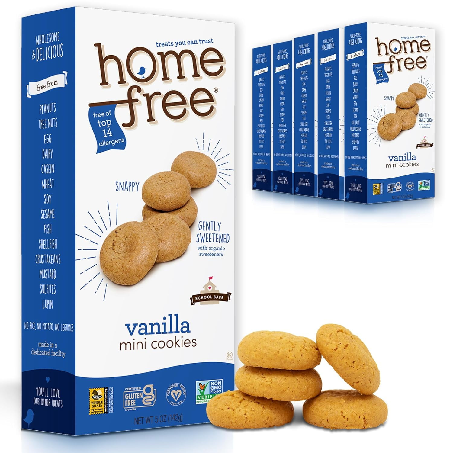 Treats you Can Trust, 70 Organic, Vanilla Mini Cookies, 5Ounce (Pack