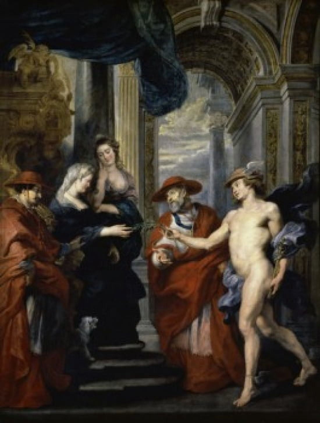 The Treaty of Angouleme (Life of Marie de Medici Queen of France) c1622 Peter Paul Rubens (1577-1640Flemish) Musee du Louvre Paris France Canvas Art - Peter Paul Rubens (24 x 36)