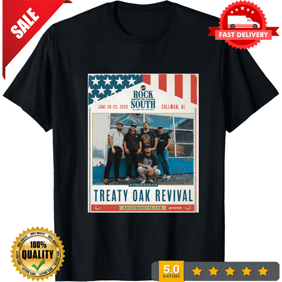 Treaty Oak Revival Rock The South The Biggest Party In The T-shirt, size S-5XL, LIMITED EDITION-TH67296