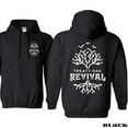 thumbnail image 1 of Treaty Oak Revival . Tree Roots . Band Music . Nature . Gift For Fans Of Folk And Rock Music. Graphic For Women And Men Unisex Comfort Hoodie, Color: Black, Size: S, 1 of 6