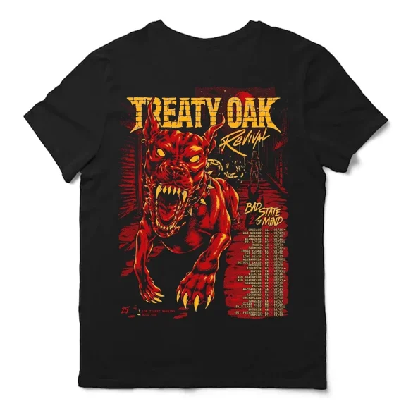 Treaty Oak Revival announces the Bad State Of Mind Tour 2025 Reprint T Shirt