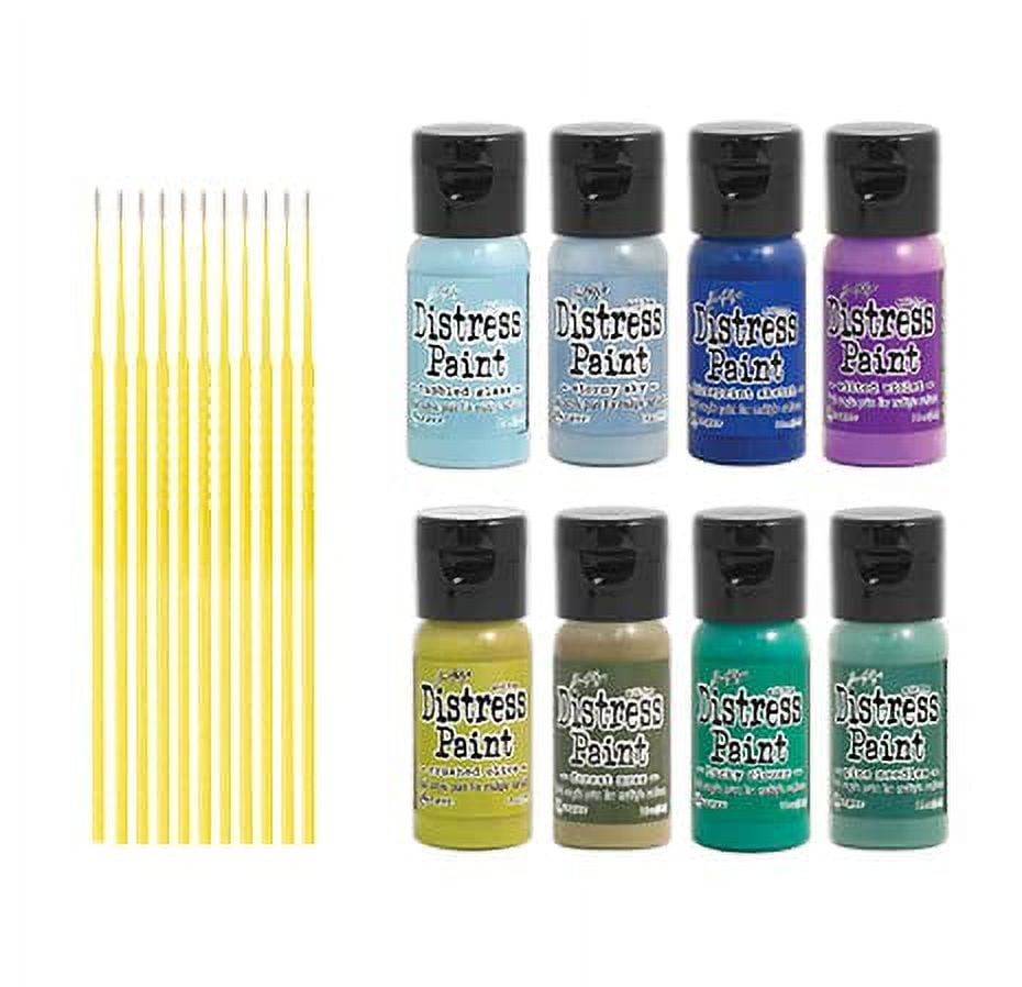 Trebbies Distress Paint Bundles - Water-based Acrylic Distress Paint Bundled Sets Detail Sticks (KITS #3 & #4)