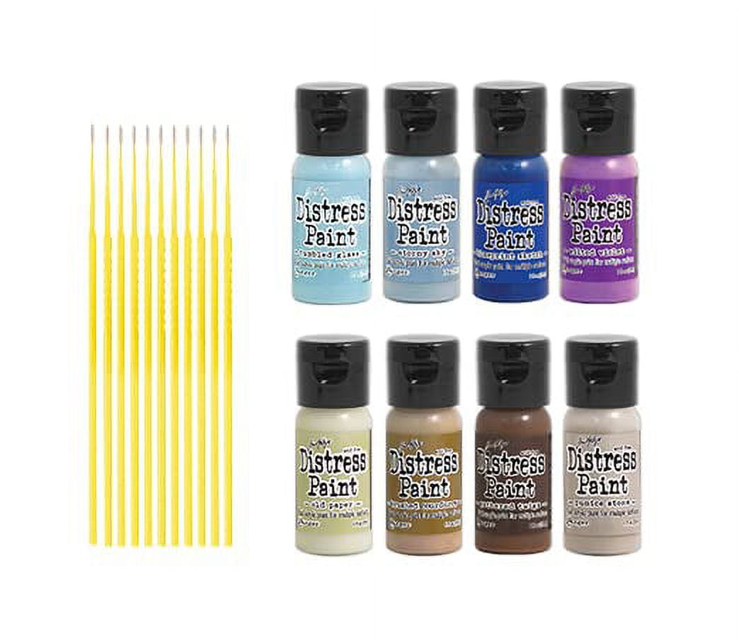 Trebbies Distress Paint Bundles - Water-based Acrylic Distress Paint Bundled Sets Detail Sticks (KITS #4 & #5)