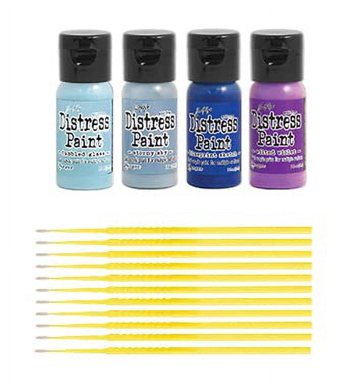Trebbies Distress Paint Bundles - Water-based Acrylic Distress Paint Sets Detail Sticks (KIT #4)