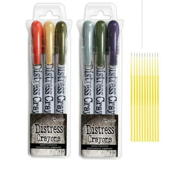 Trebbies Ranger Distress Halloween and Holiday Crayon Bundles - Distress Pearl Crayons Sets #5 & #6 Detail Sticks (HALLOWEEN SET)