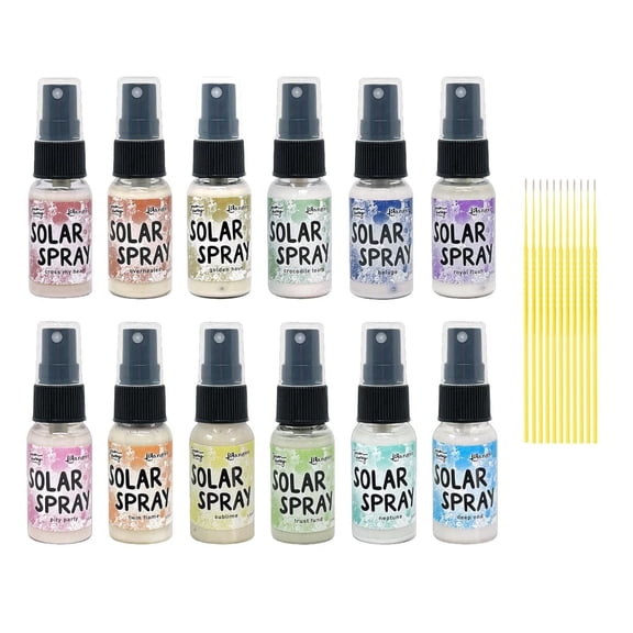 Trebbies Simon Hurley Solar Spray Bundle - All 12 - Neptune, Sublime, Pity Party, Beluga, Overheated, Deep End, Royal Flush, Trust Fund... Shimmering Solar Spray Detail Sticks