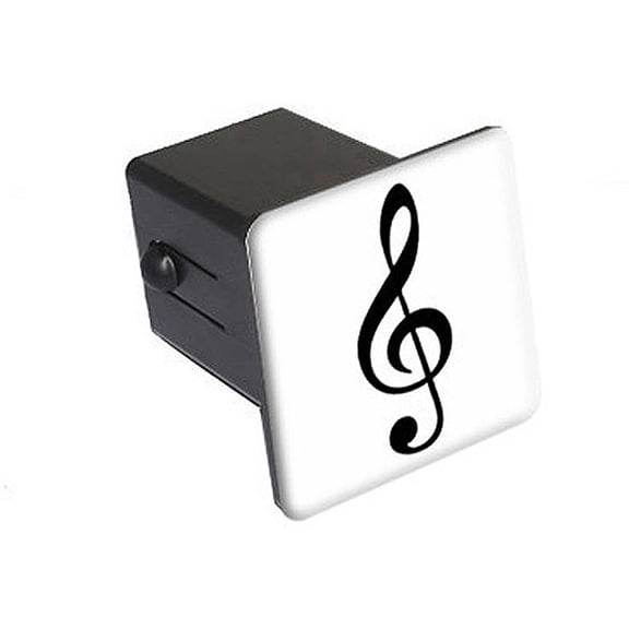 Trebel Clef Music Symbol 2" Tow Trailer Hitch Cover Plug Insert