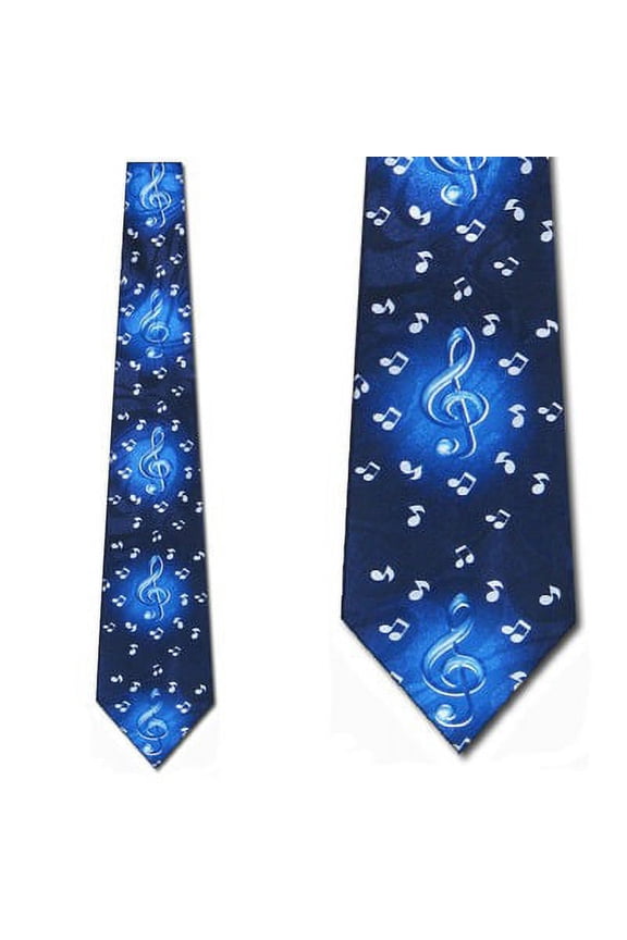 Trebel Cleff and Notes (Navy) Necktie Mens Tie