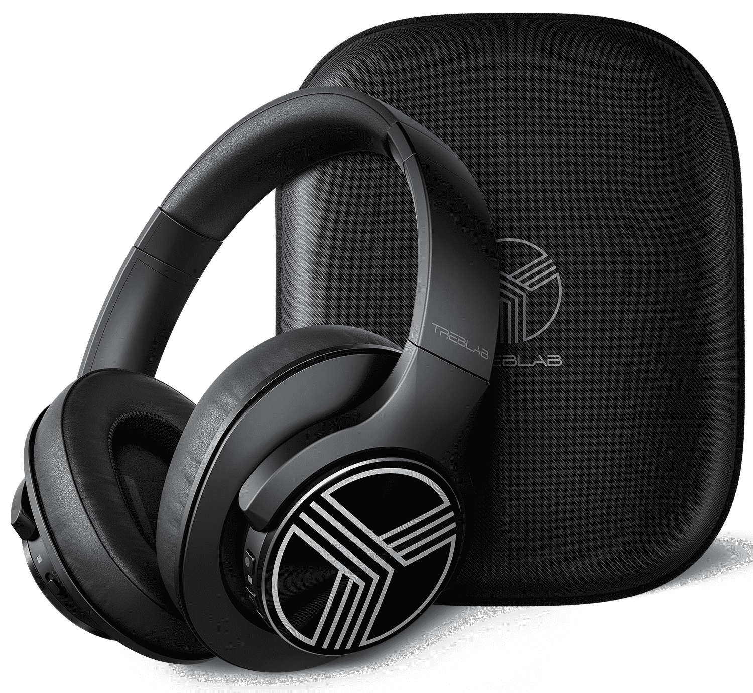 TREBLAB Z2 Active Noise Cancelling Workout Headphones Signature HD Sound Deep Bass 35H Battery Comfortable Foldable Over Ear Bluetooth