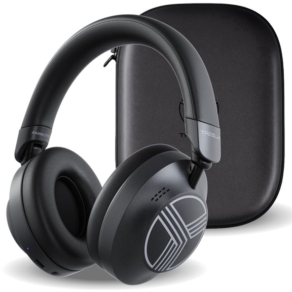 Treblab Z7-Pro Noise Cancelling Wireless Headphones, Hybrid ANC, 38H Battery, Multipoint, Transparency Mode, Foldable with Case