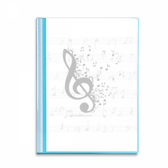 Treble Clef Flappg Music Note Book Sheet Protectors Portfolio Binder Folder